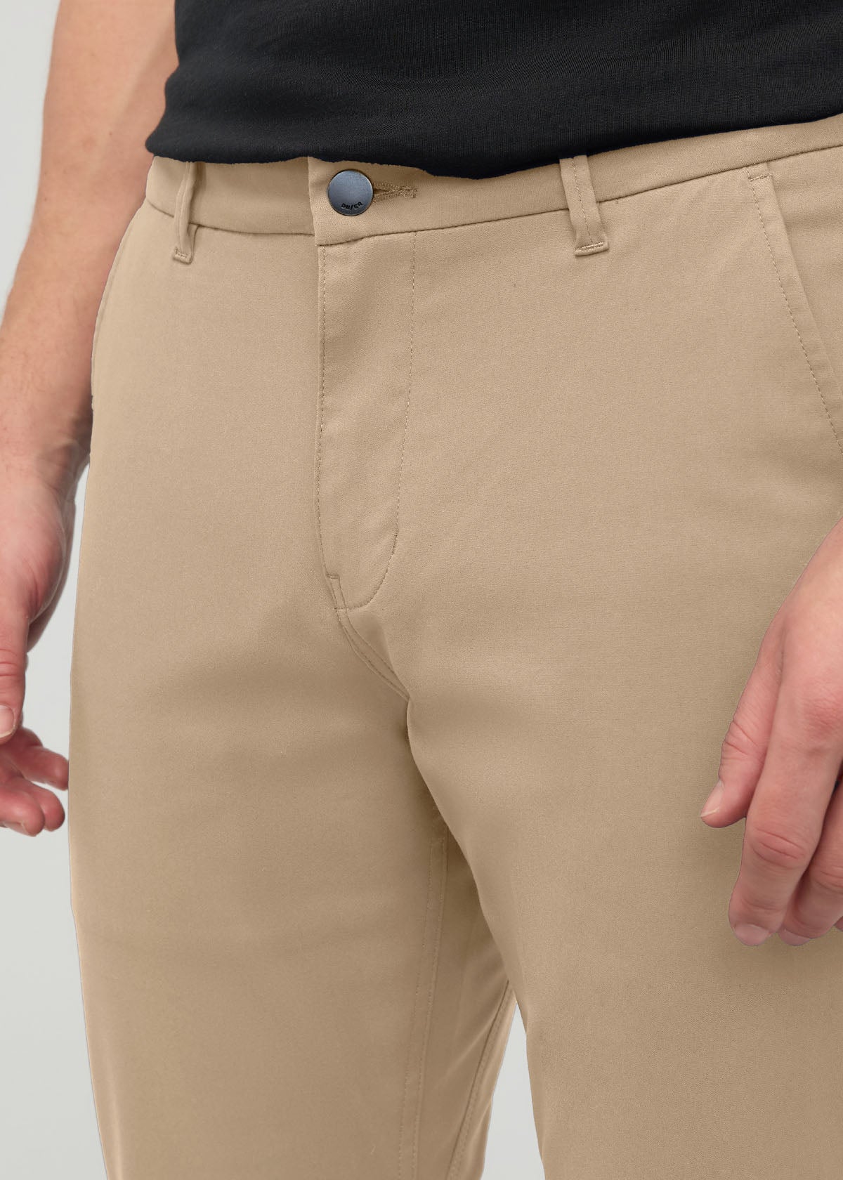 NuStretch Slim Straight Trouser - Desert Khaki
