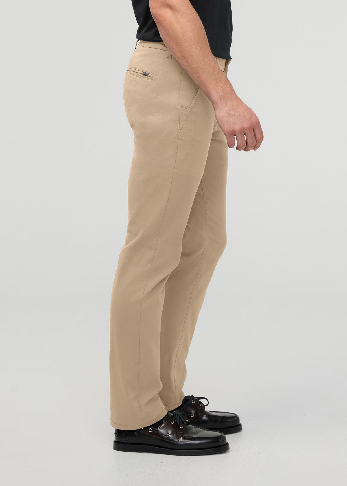 NuStretch Slim Straight Trouser - Desert Khaki