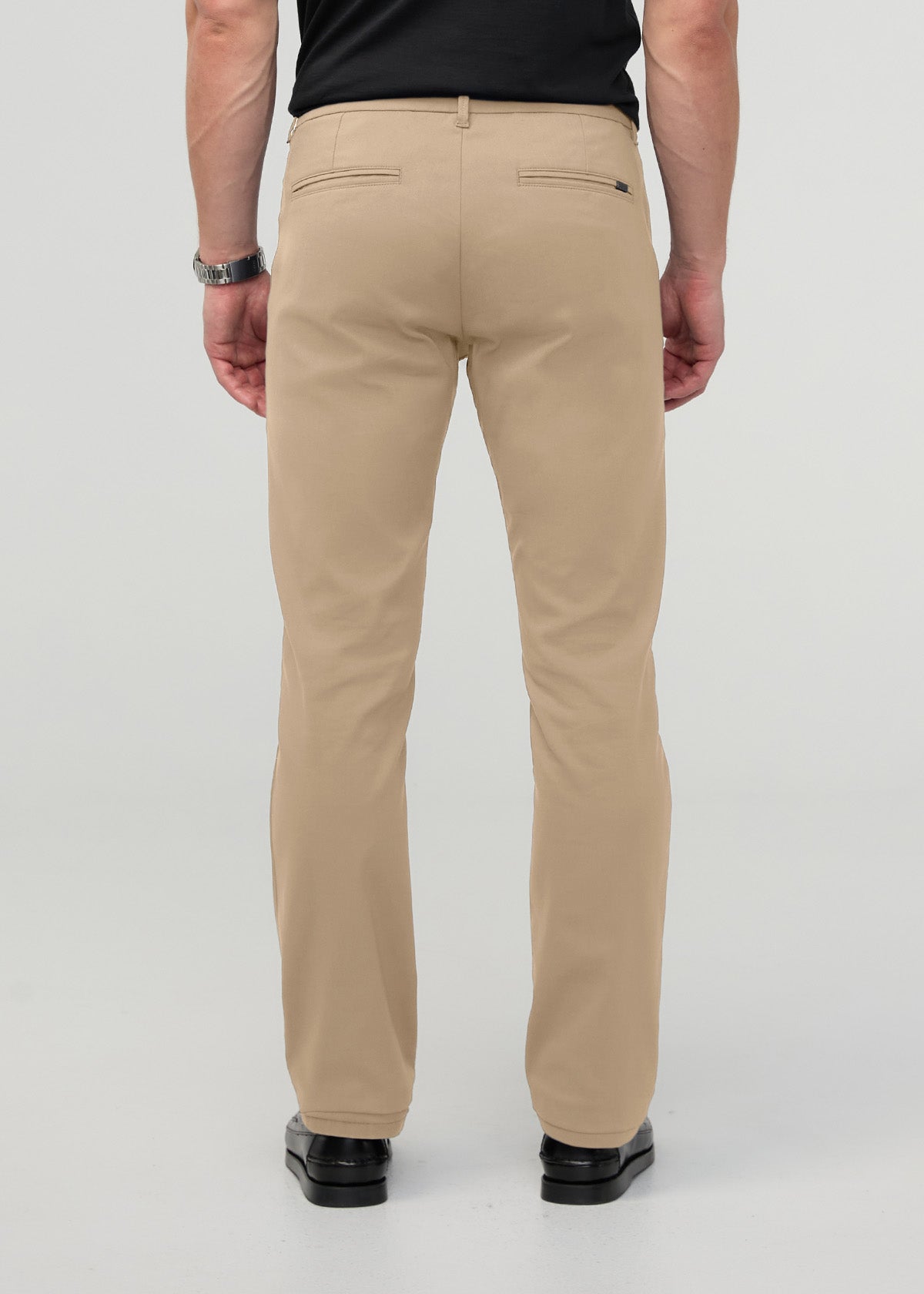 NuStretch Slim Straight Trouser - Desert Khaki