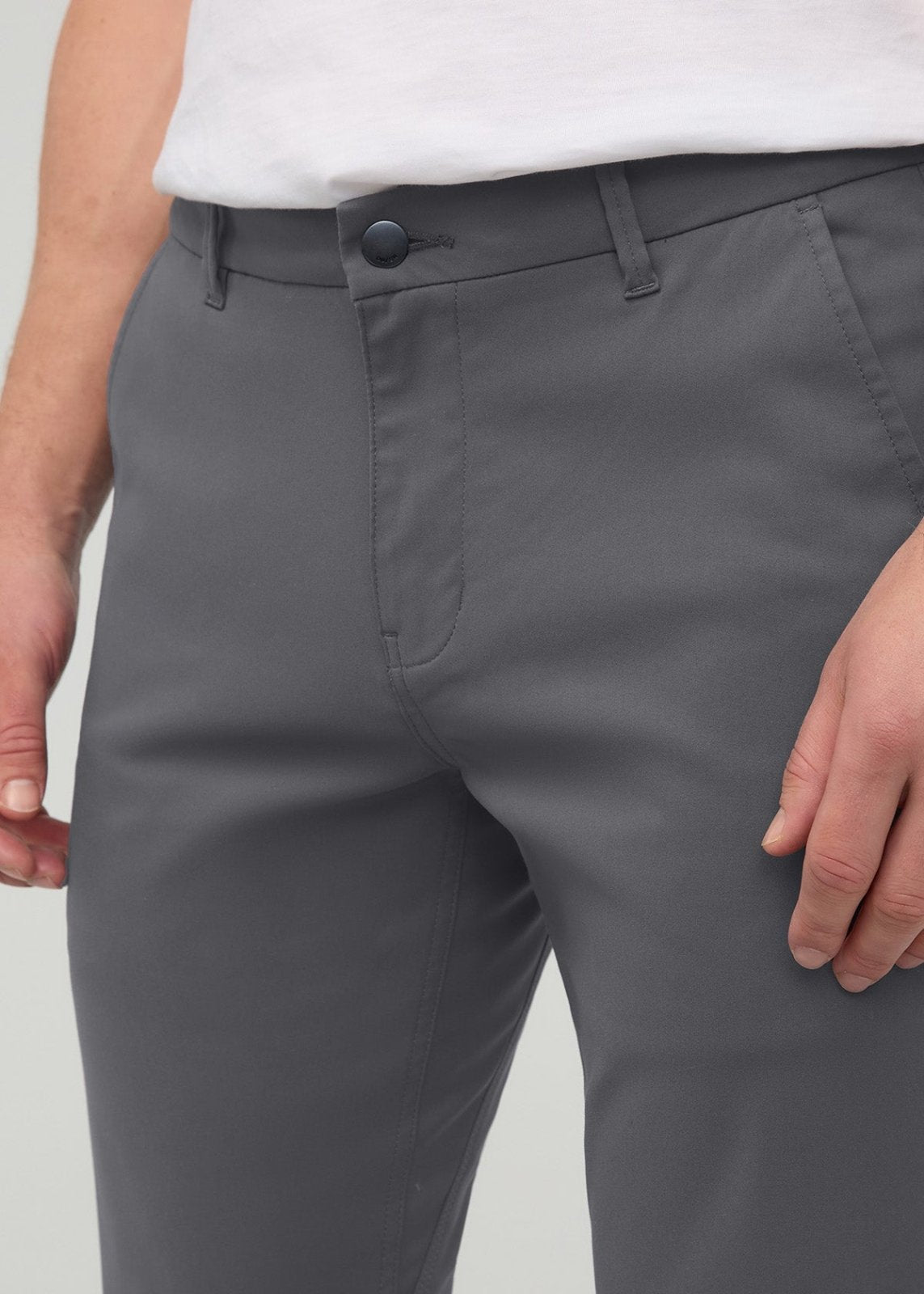 NuStretch Slim Straight Trouser - River Rock