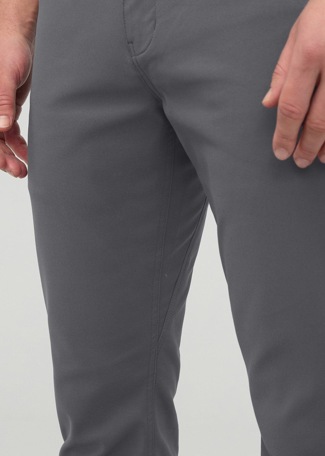 NuStretch Slim Straight Trouser - River Rock