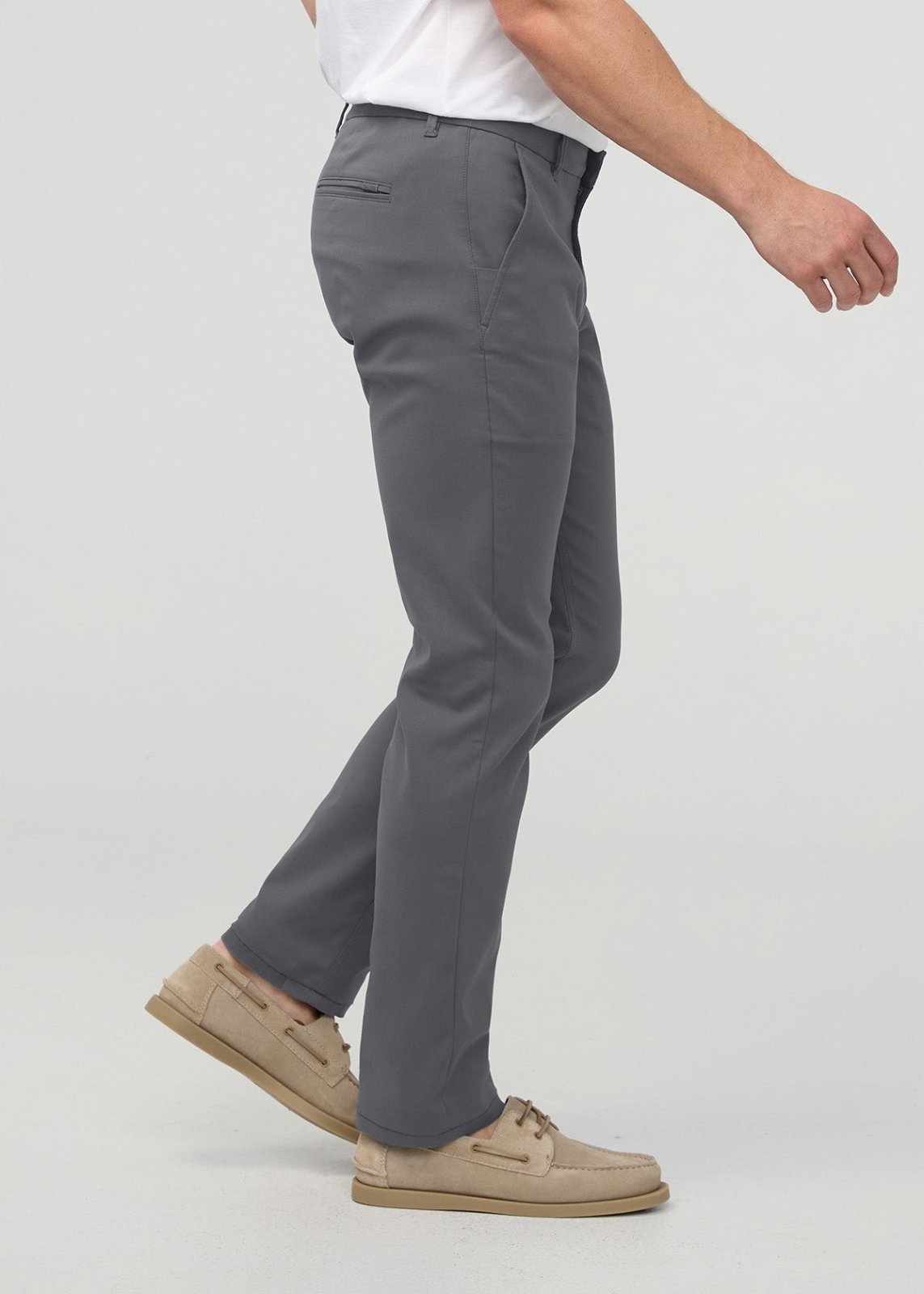 NuStretch Slim Straight Trouser - River Rock