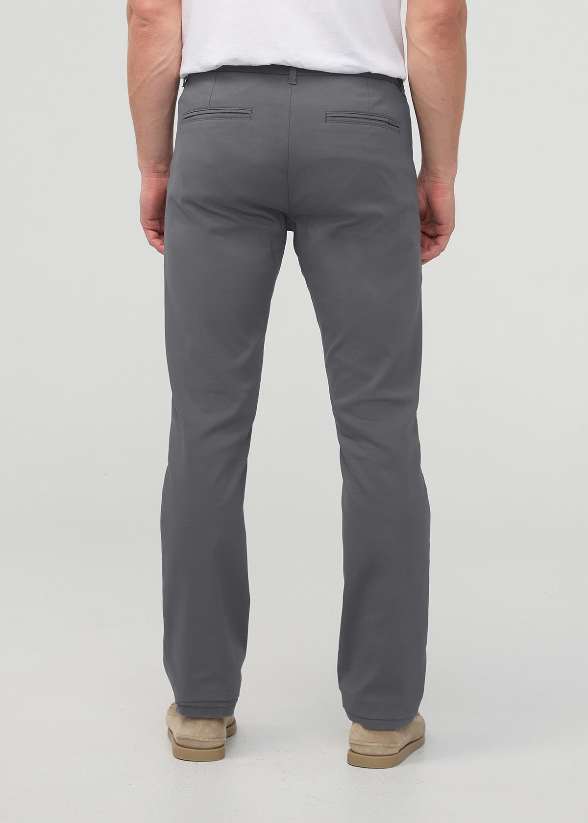 NuStretch Slim Straight Trouser - River Rock