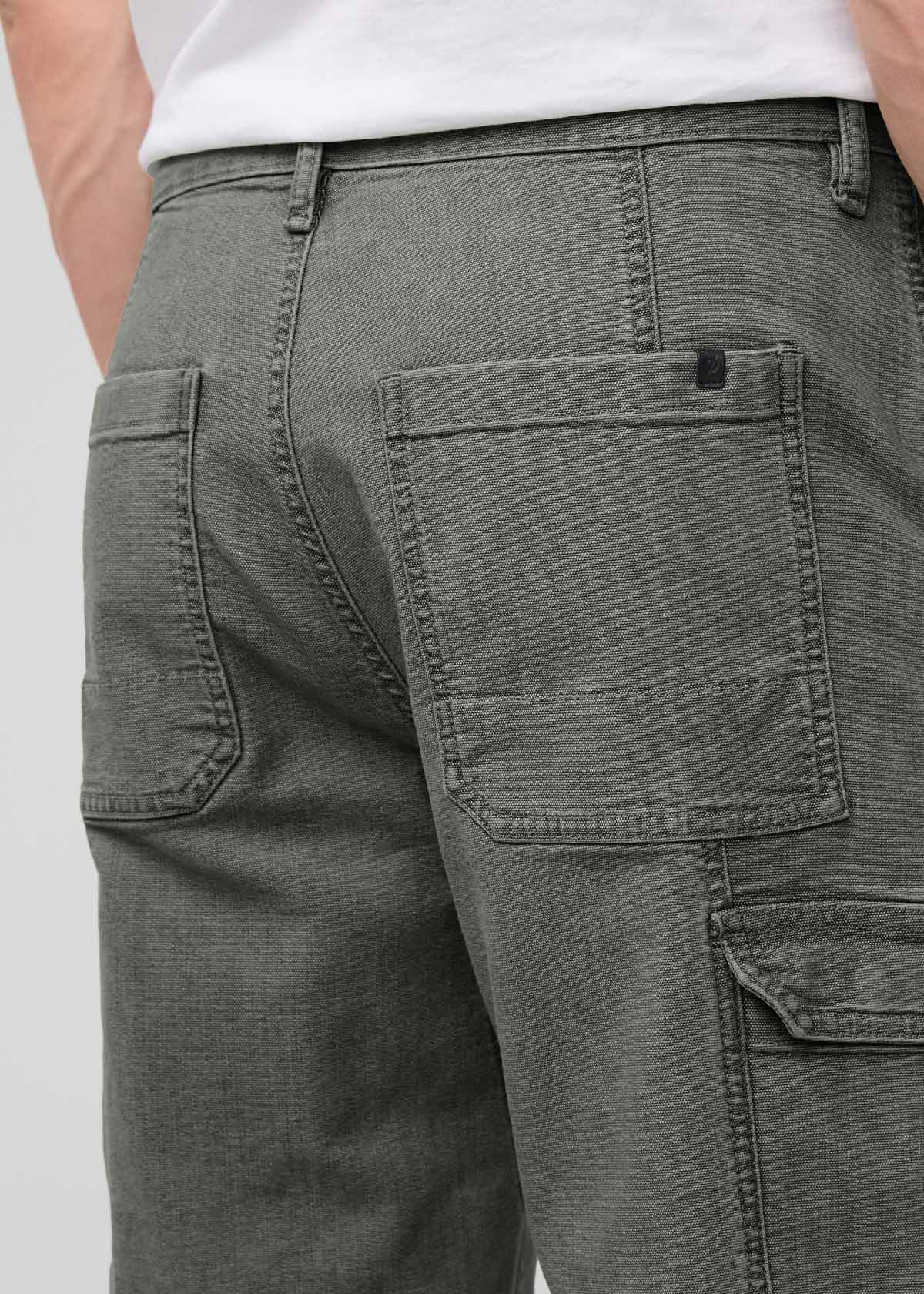 Men's Black Spruce 7 Pocket Stretch Canvas Pants Back