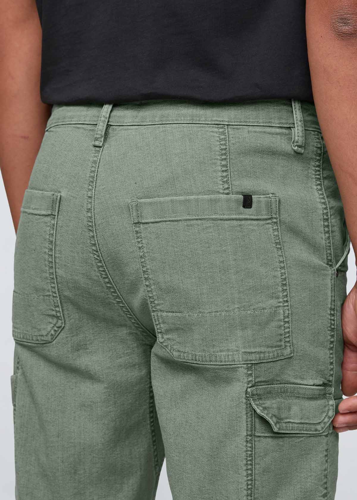 mens pine 7 pocket stretch canvas pants back pocket