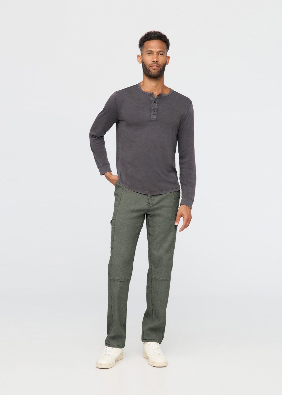 Men's Thyme 7 Pocket Stretch Canvas Pants front full body