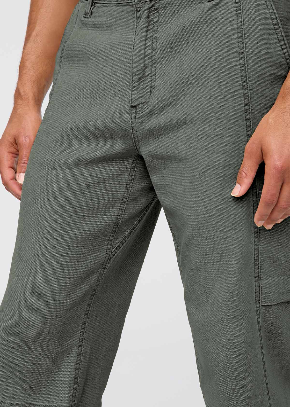Men's Thyme 7 Pocket Stretch Canvas Pants gusset detail