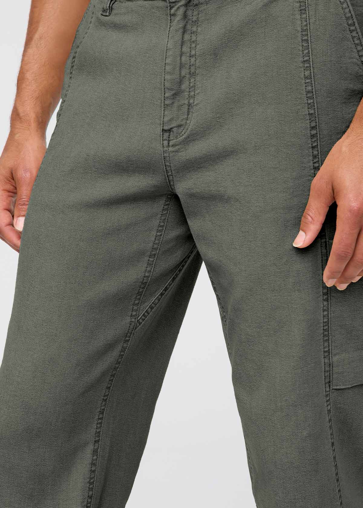 Men's Thyme 7 Pocket Stretch Canvas Pants gusset detail