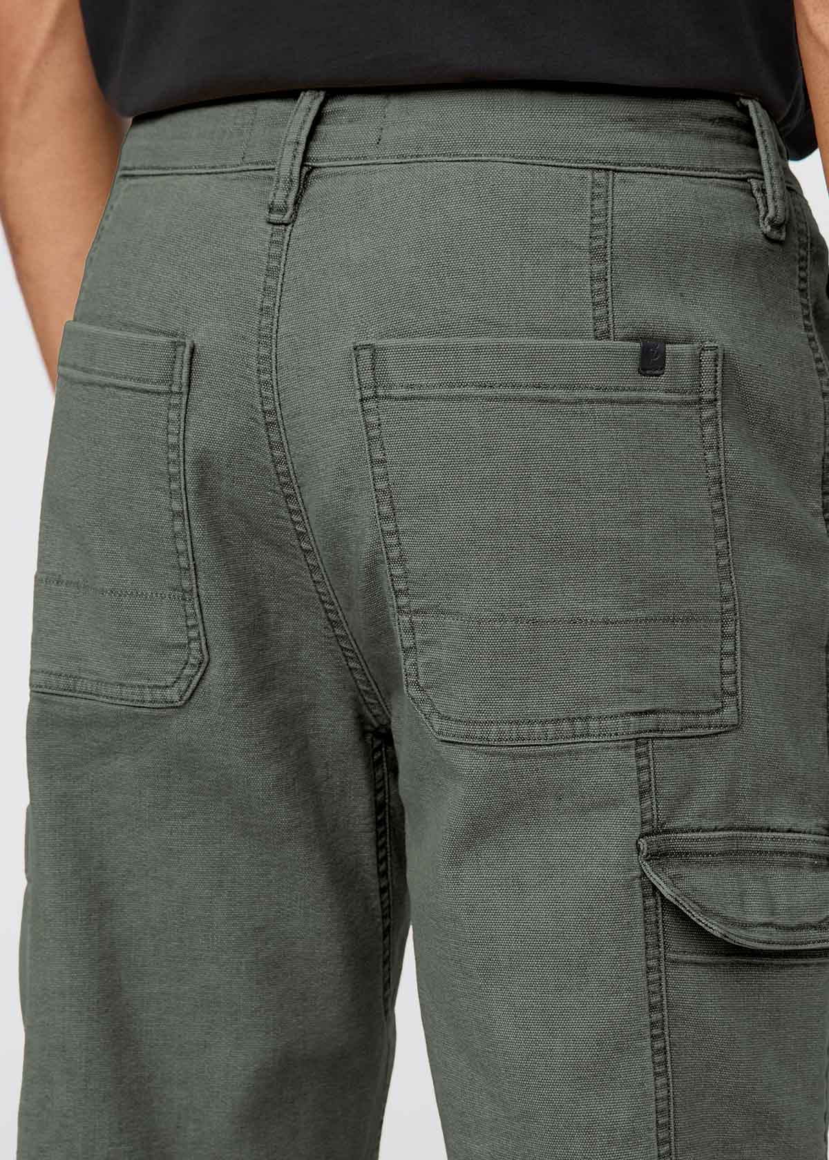 Men's Thyme 7 Pocket Stretch Canvas Pants back pocket detail
