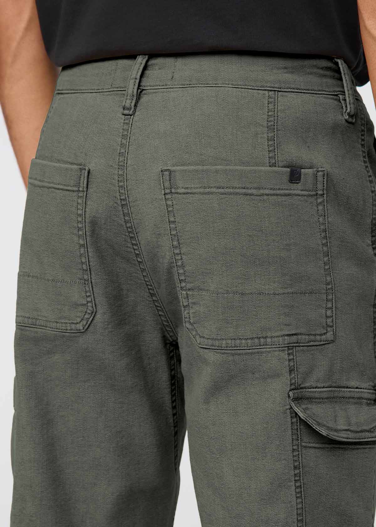 Men's Thyme 7 Pocket Stretch Canvas Pants back pocket detail