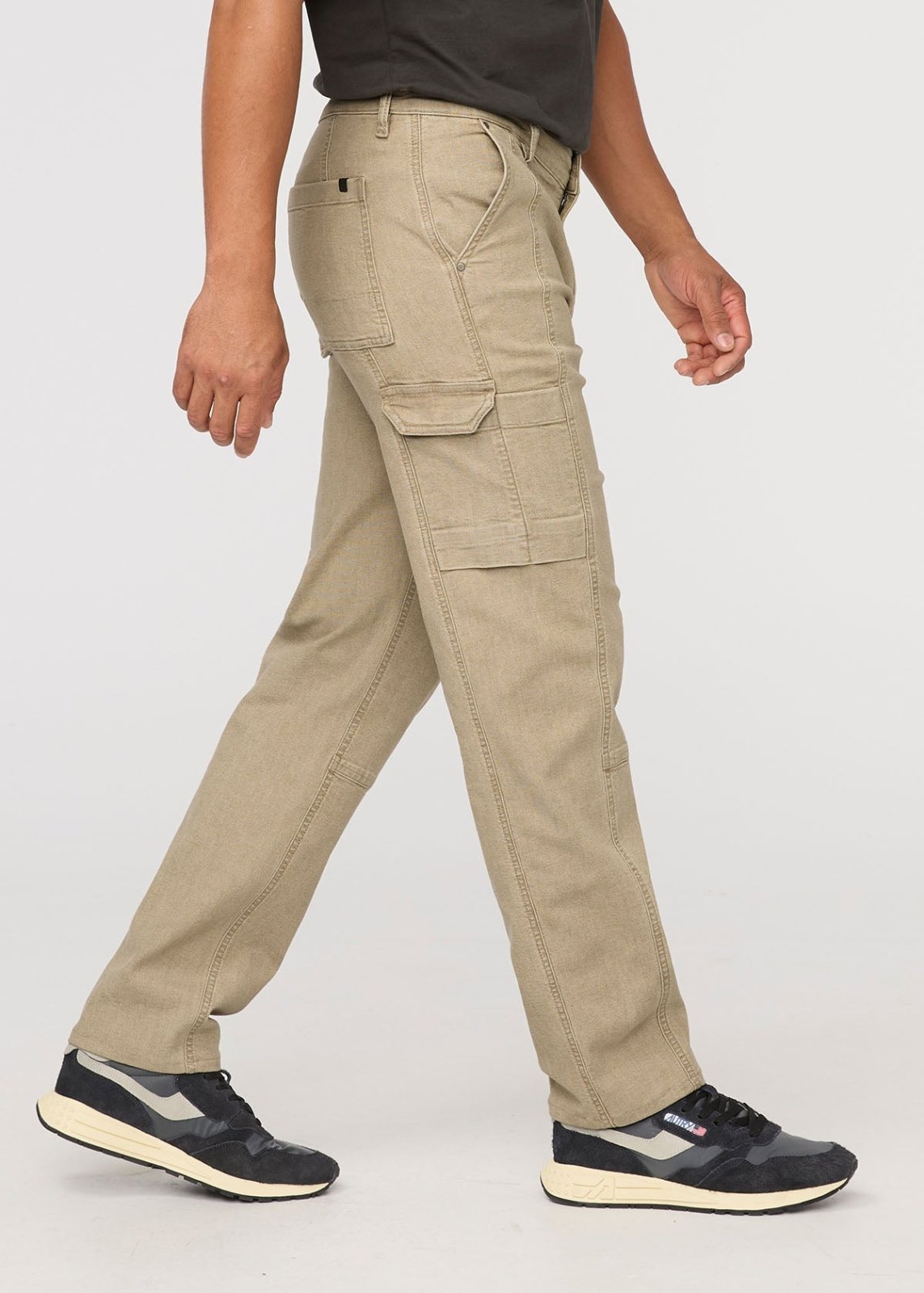 Men's Tan 7 Pocket Stretch Canvas Pants side