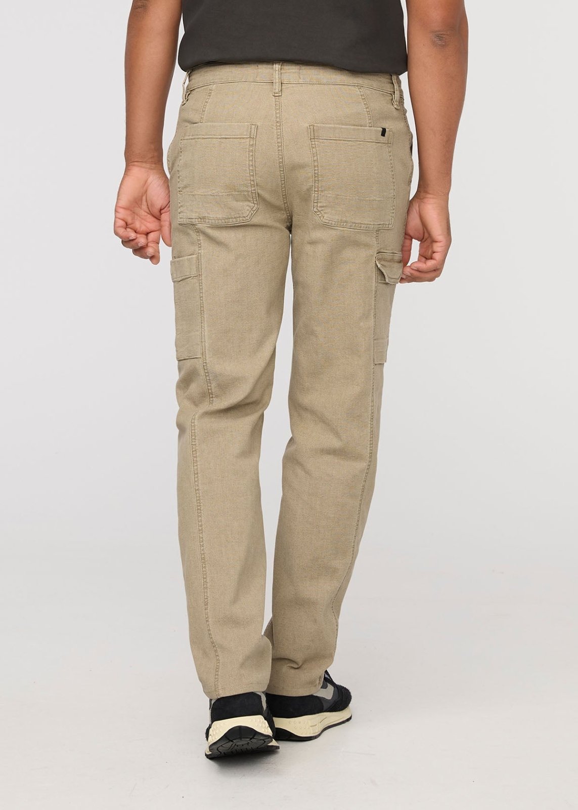 Men's Tan 7 Pocket Stretch Canvas Pants back