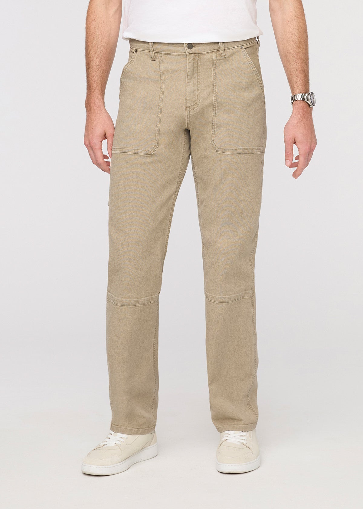 Men's Tan Stretch Canvas Utility Pant Front