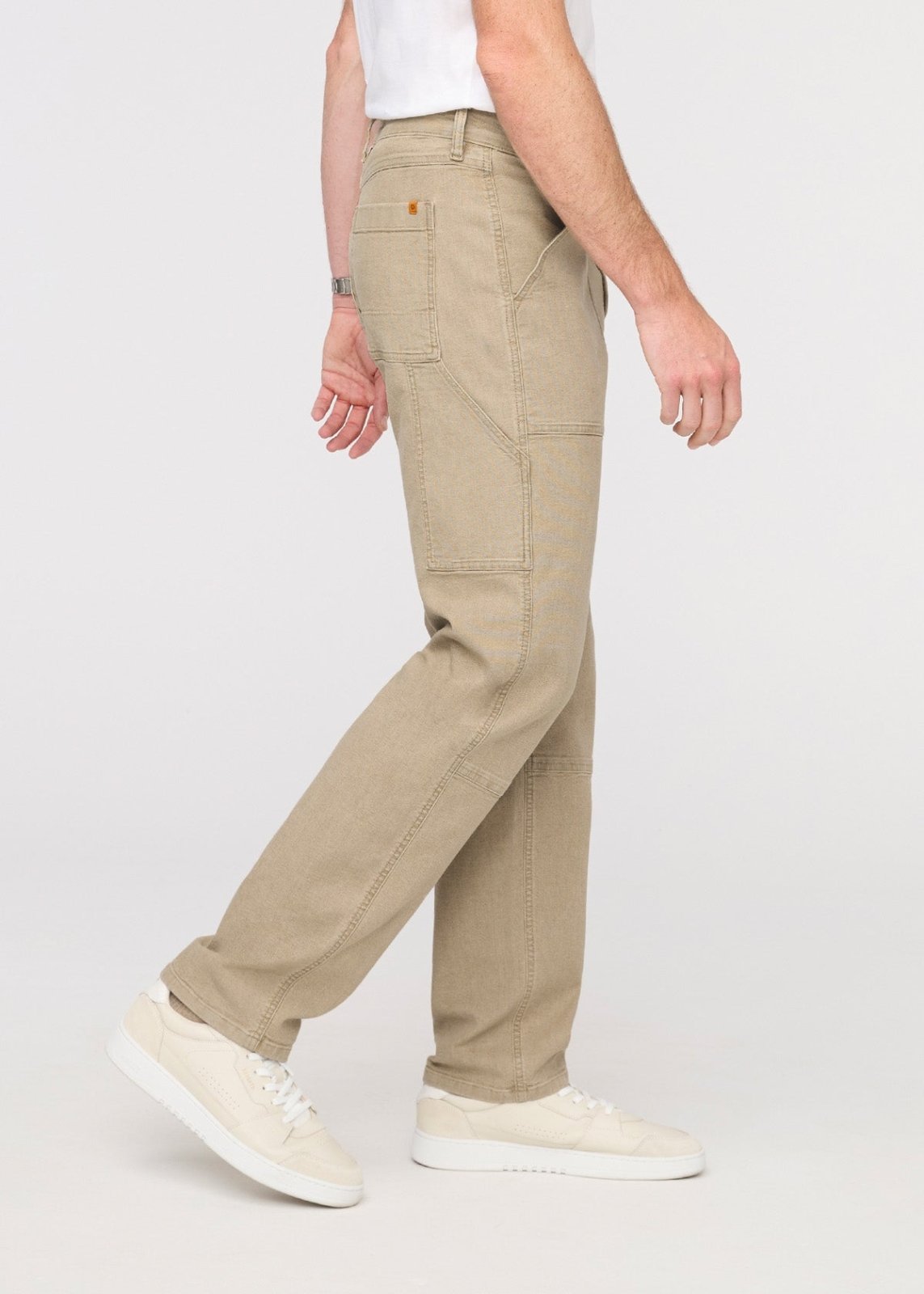 Men's Tan Stretch Canvas Utility Pant Side