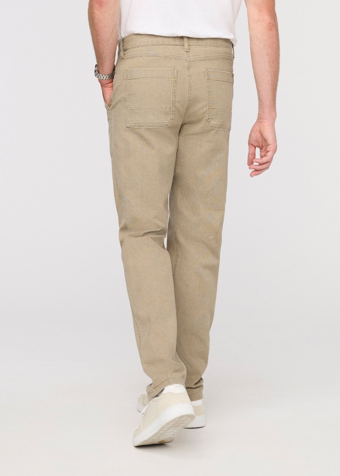 Men's Tan Stretch Canvas Utility Pant Back