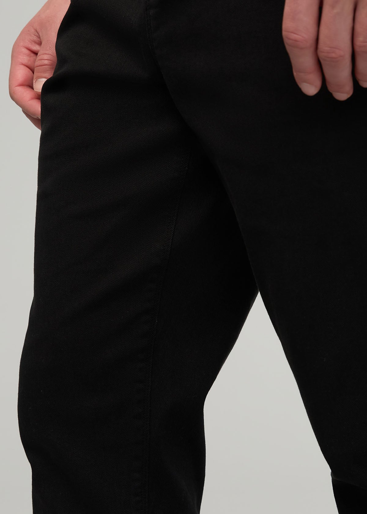 Men's Black Pull-On FlexTwill Pant Gusset