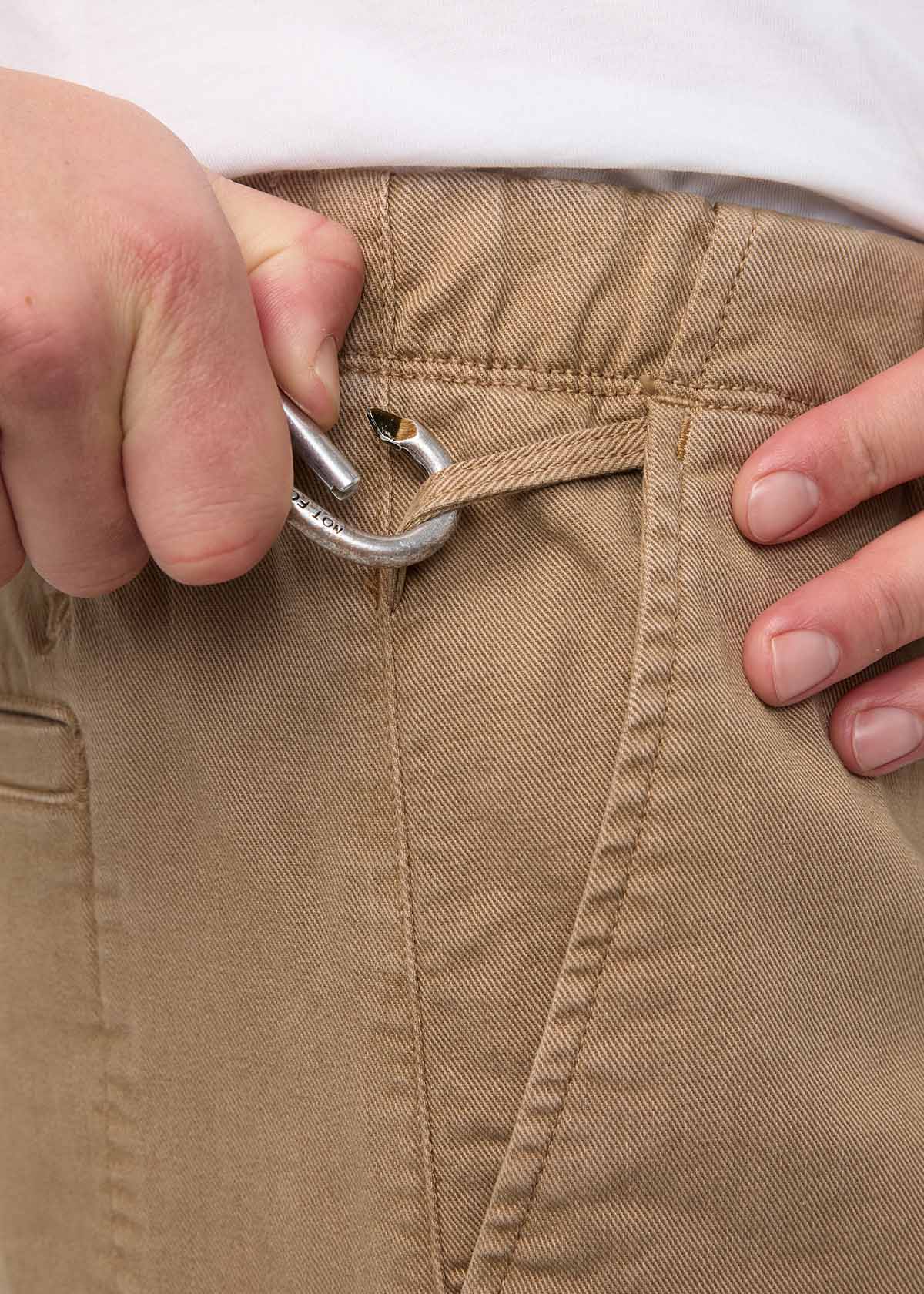 Men's Desert Khaki Pull-On FlexTwill Pant Key Loop