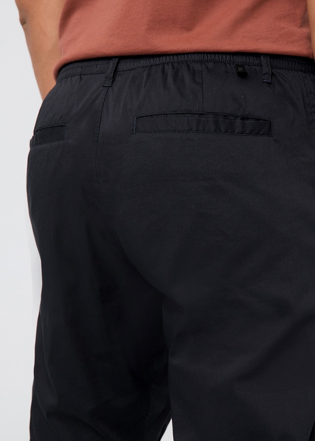 mens black lightweight summer travel pants back pocket