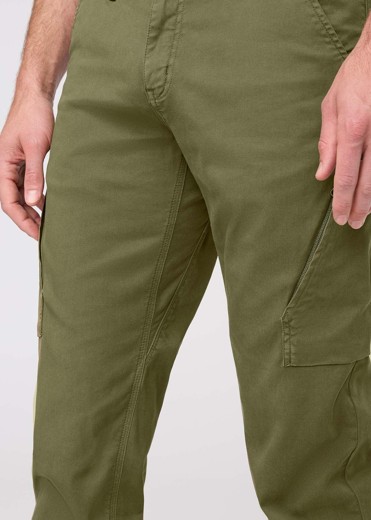 Men's Loden Green Relaxed Water Resistant Cargo Pant Gusset