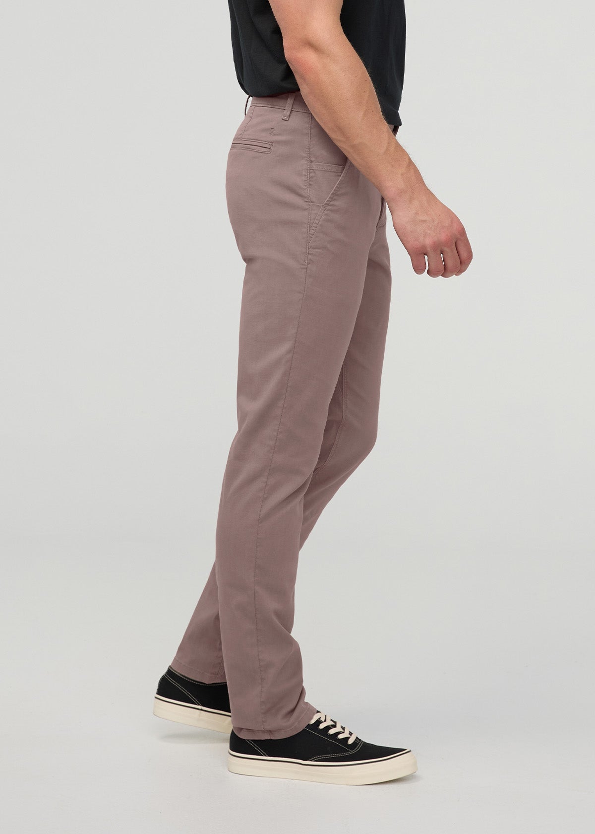 Men's Hazy Mauve Lightweight Slim Straight Chino Pant side