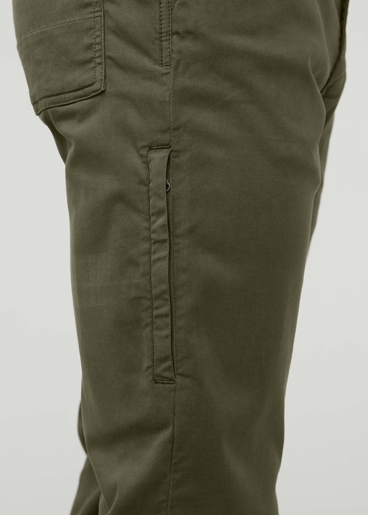 Men's Loden Green Traveller Pant side pocket