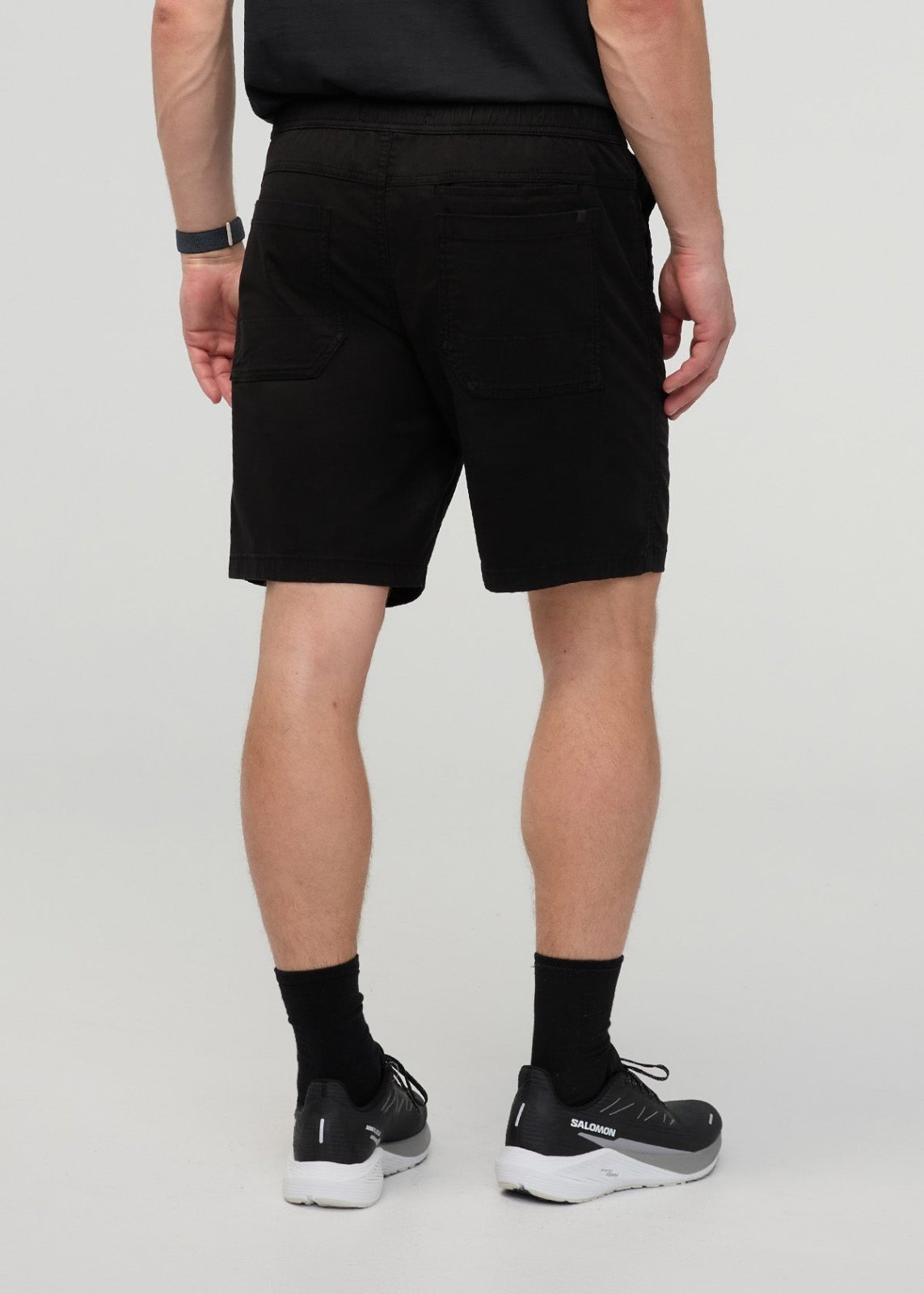 Men’s Black Stretch Travel Shorts back