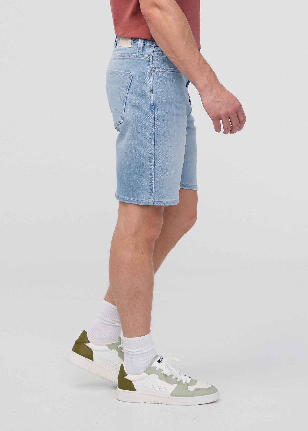 Mens Performance Denim Relaxed Stretch Short side