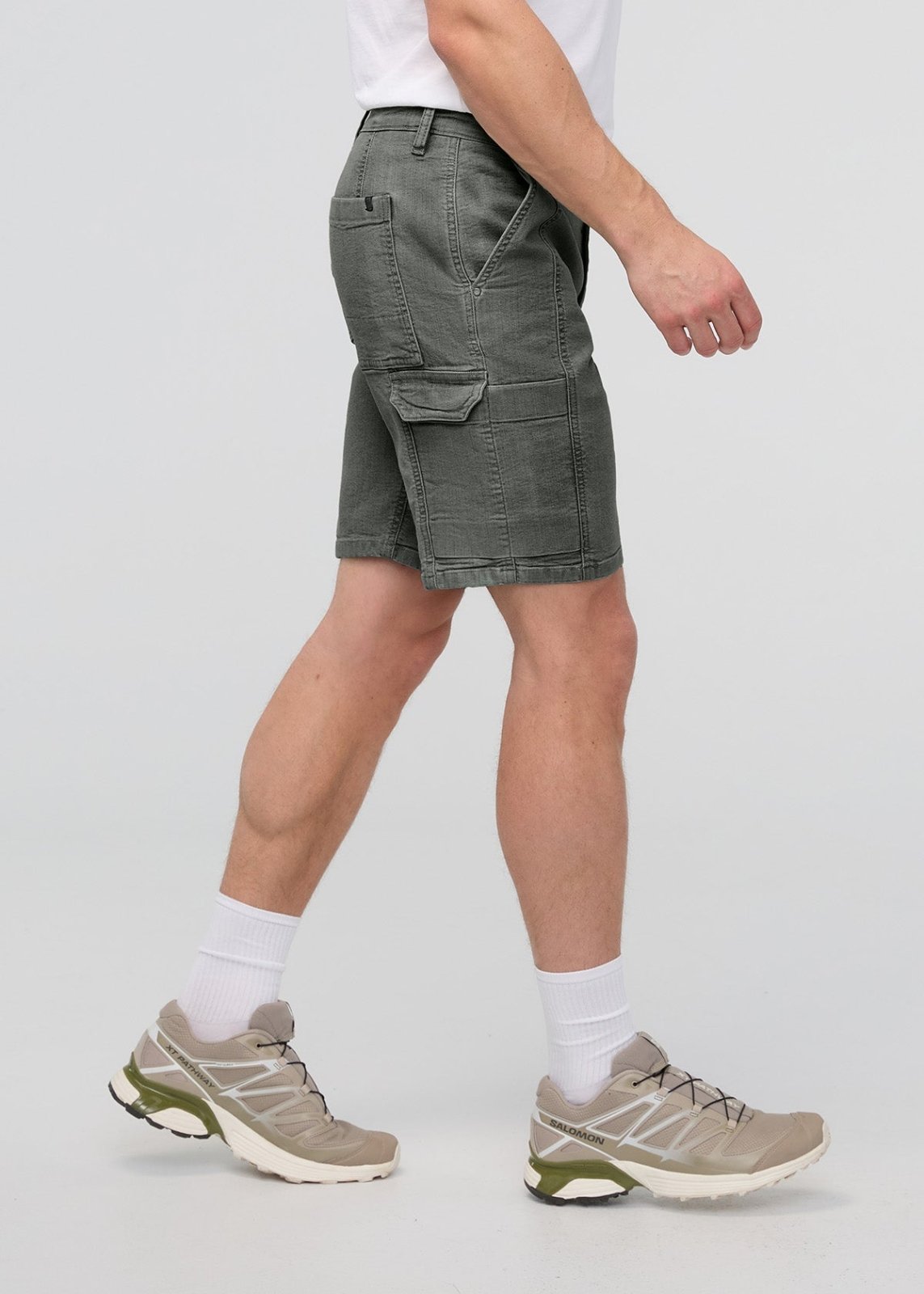 Men's Thyme Stretch Canvas Cargo Shorts right side