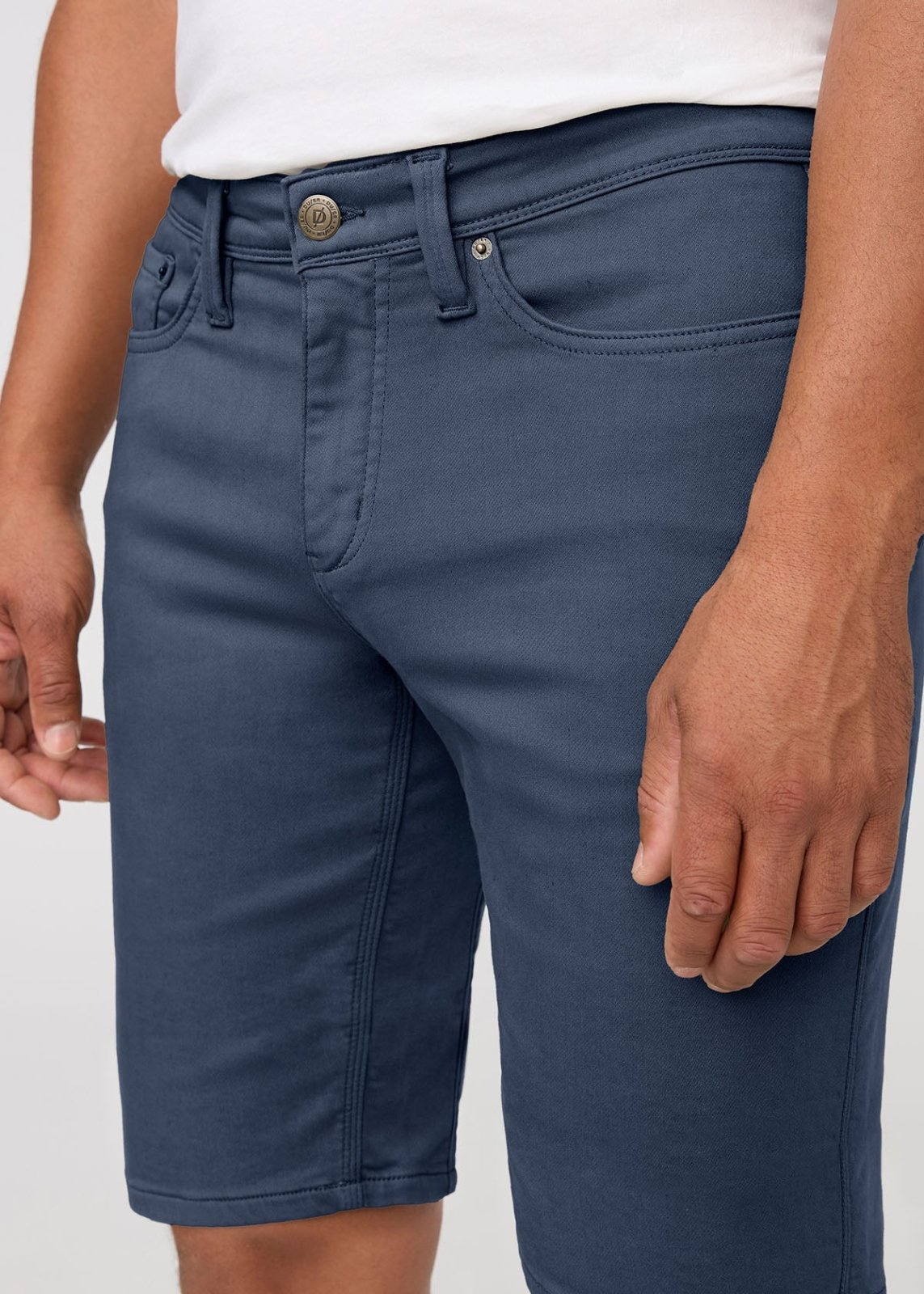 Men's Heritage Blue Relaxed Fit Performance Short front detail