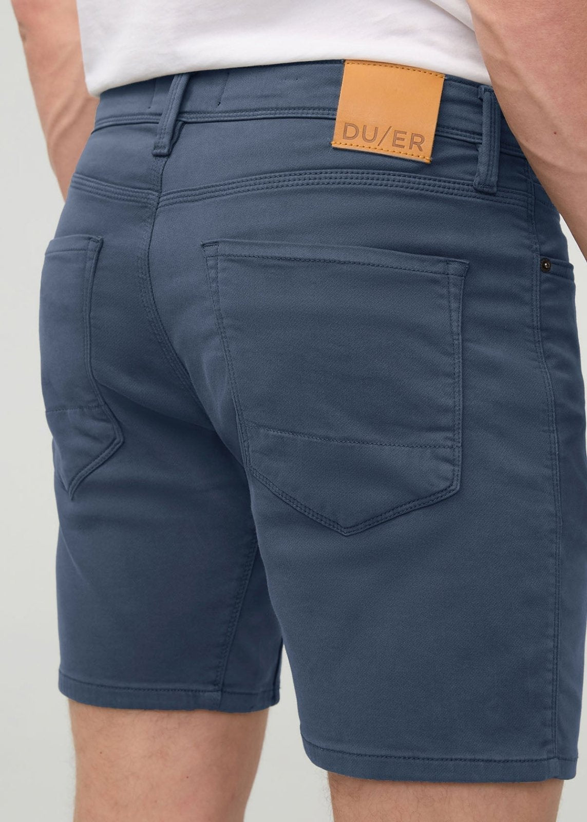 Men's Heritage Blue Slim Fit Performance Short back pockets