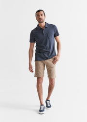 mens khaki slim fit performance short full body
