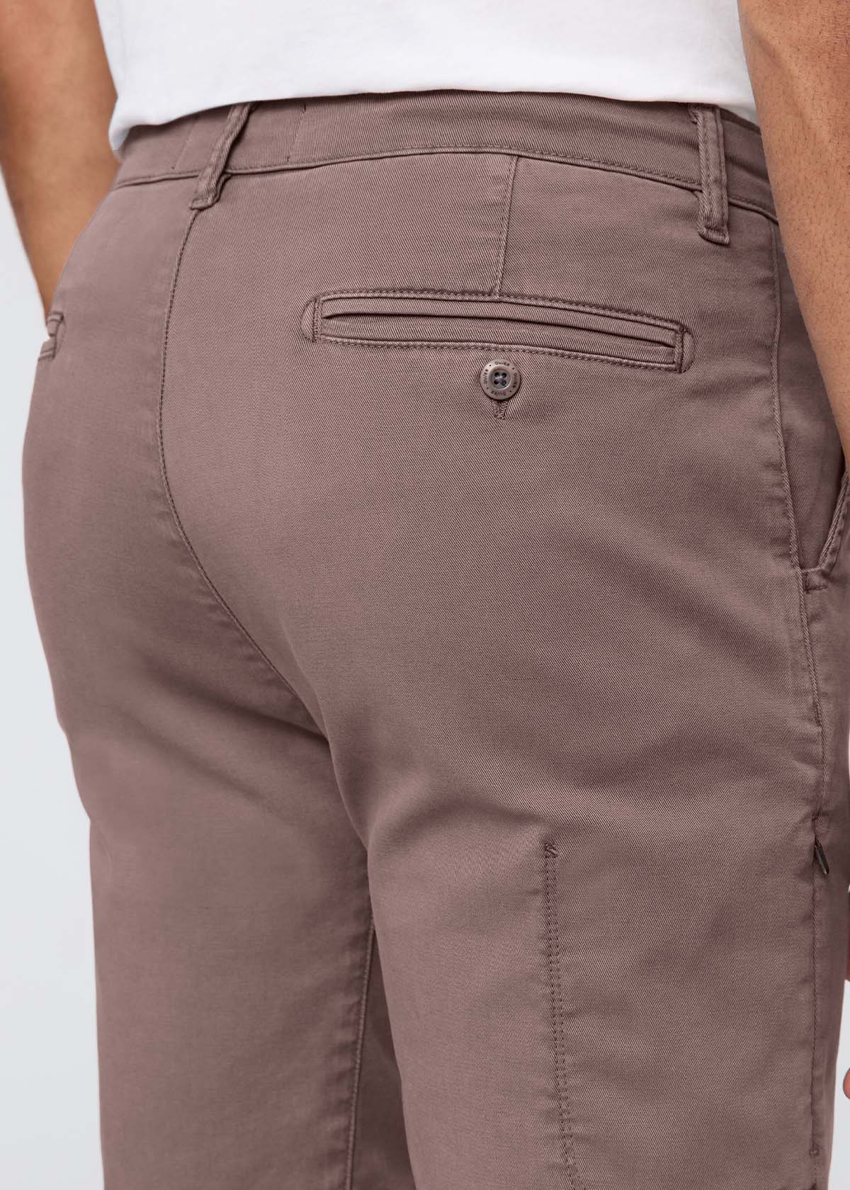 Men's Hazy Mauve Lightweight Shorts Slim Fit back waistband detail