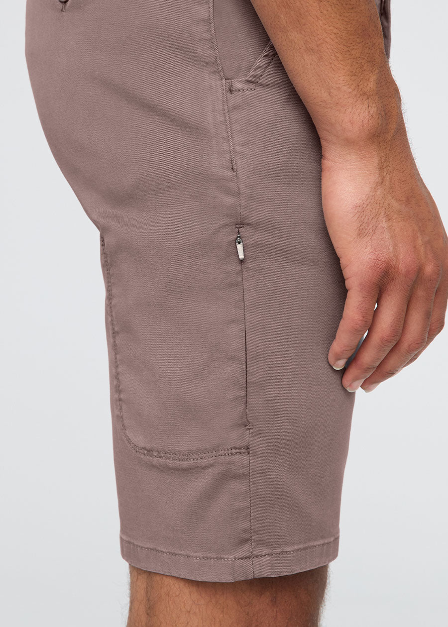 Men's Hazy Mauve Lightweight Shorts Slim Fit side