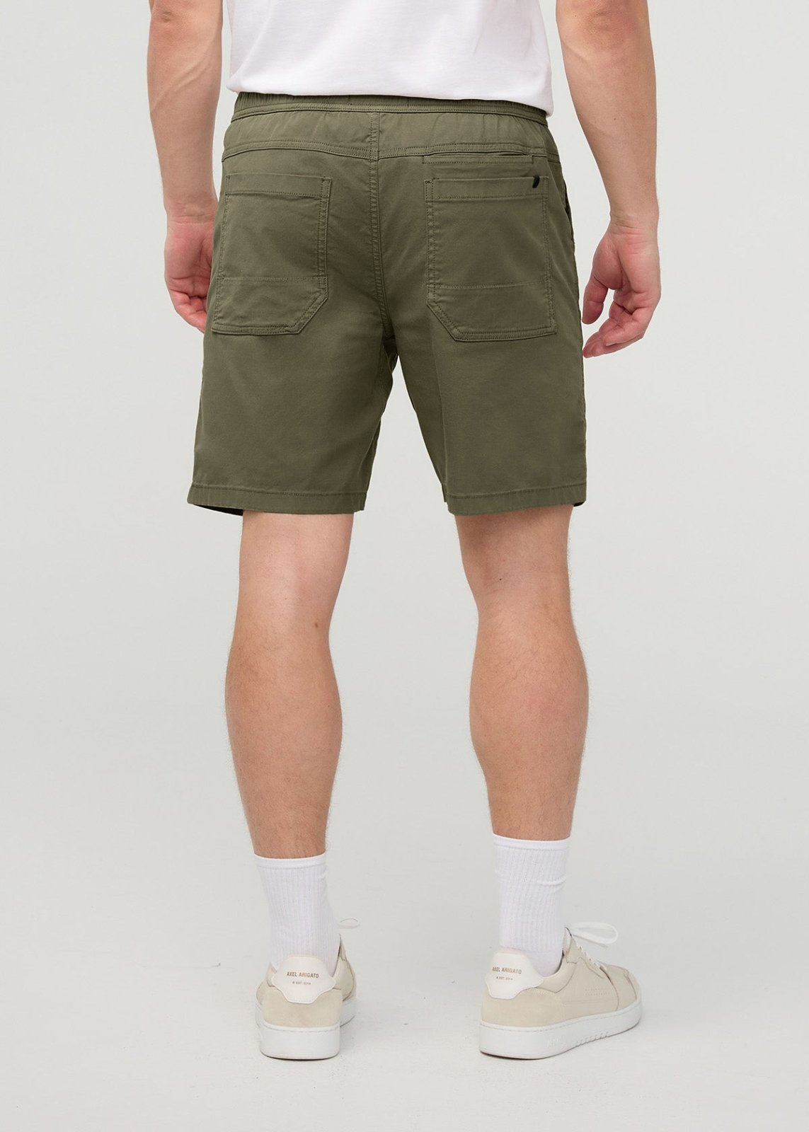 Men’s Loden Green Stretch Travel Shorts back