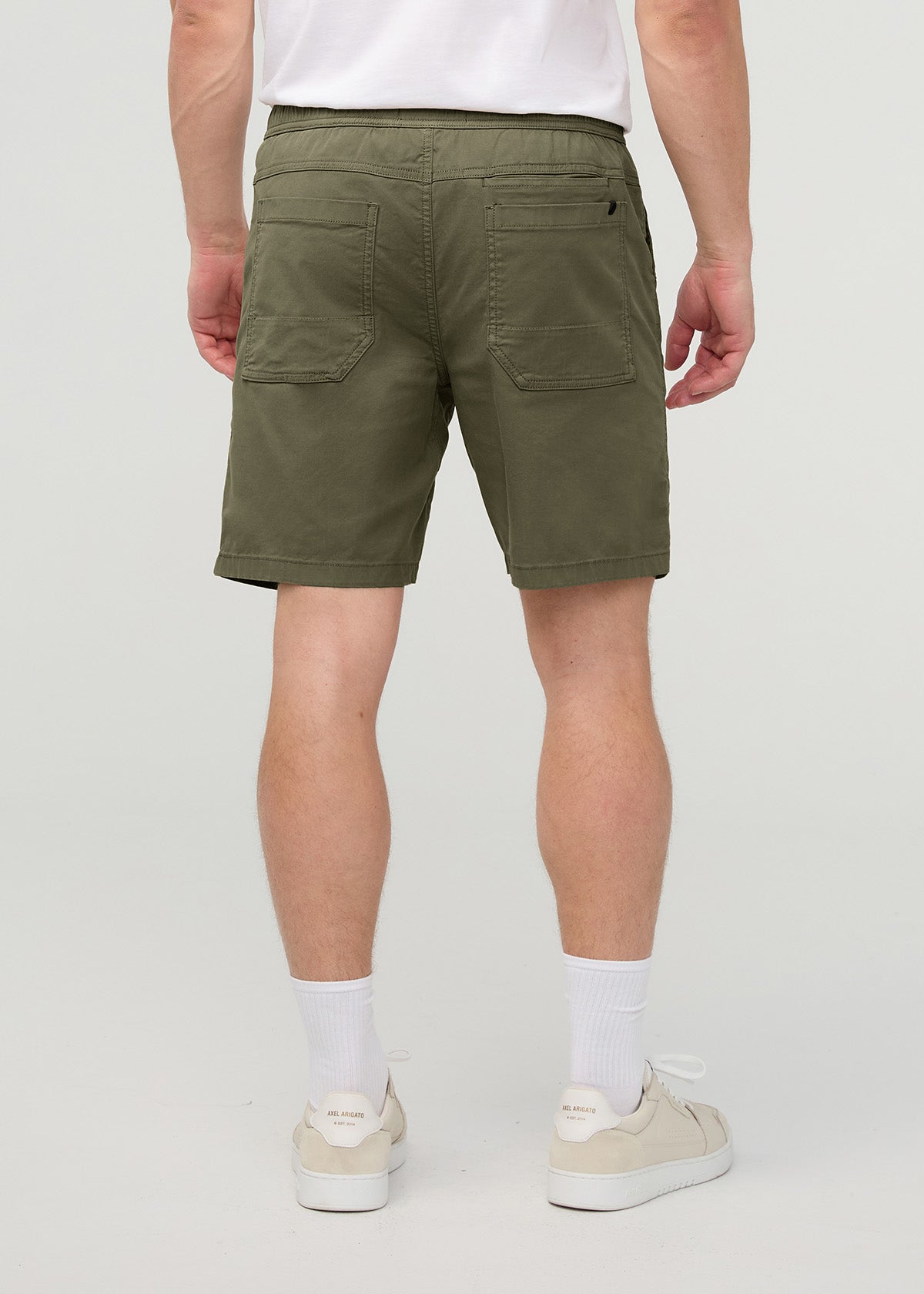 Men’s Loden Green Stretch Travel Shorts back