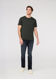 mens 100% pima cotton evergreen t-shirt full body