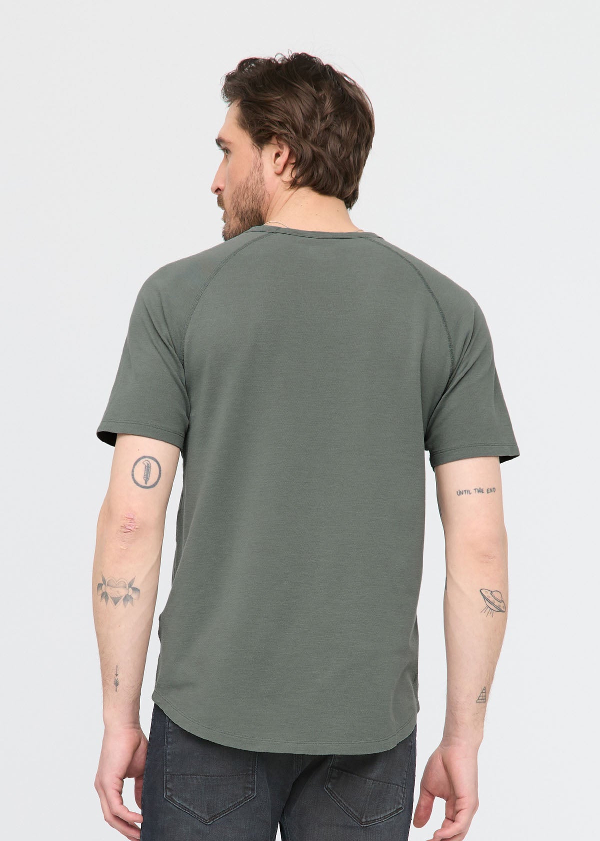 mens breathable thyme t-shirt back