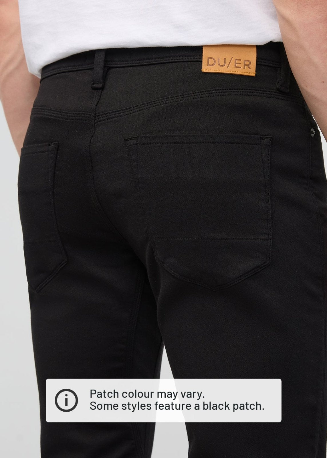 No Sweat Slim Straight - Black