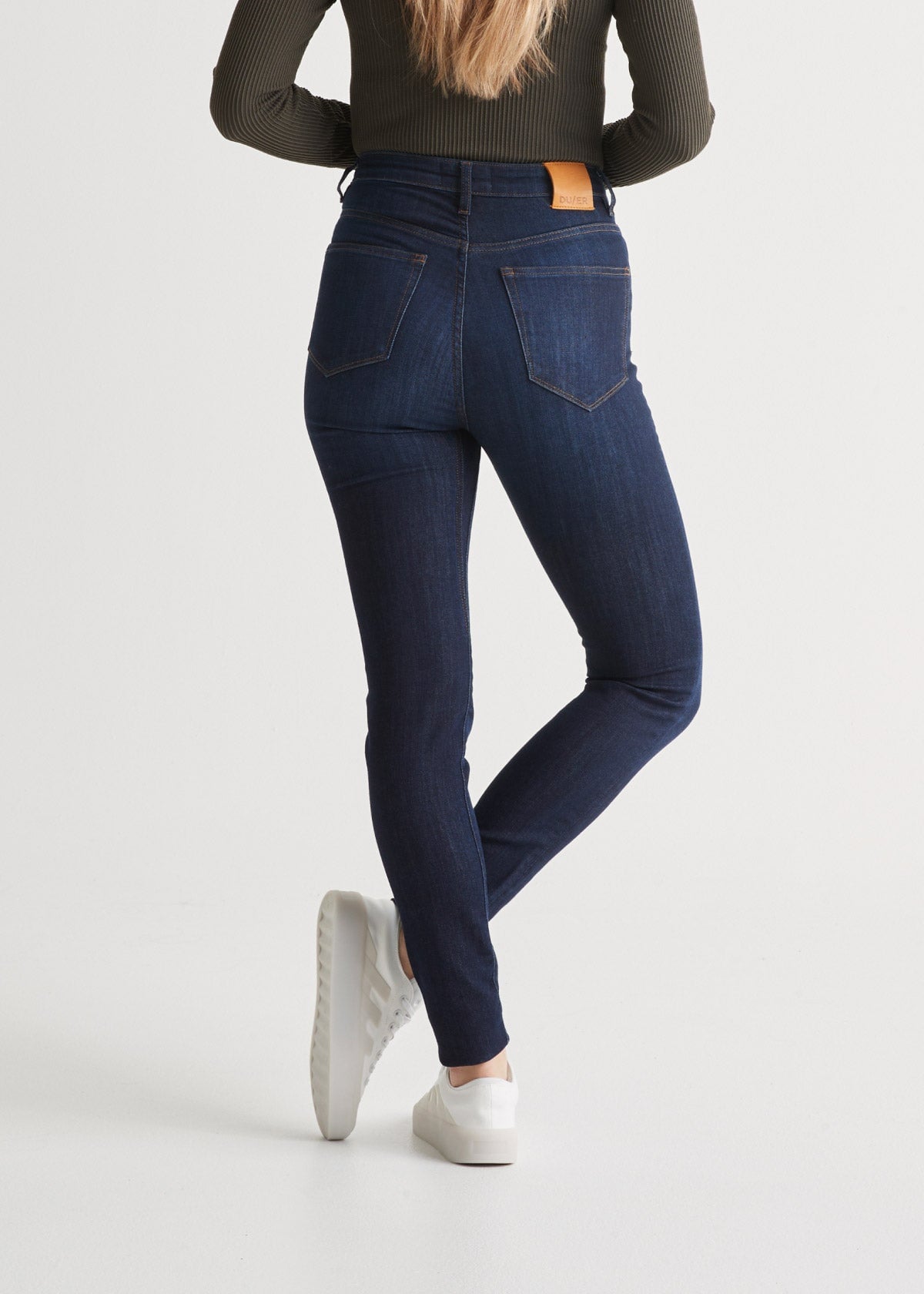 Mid Rise Skinny Women's Jeans - Dark Wash