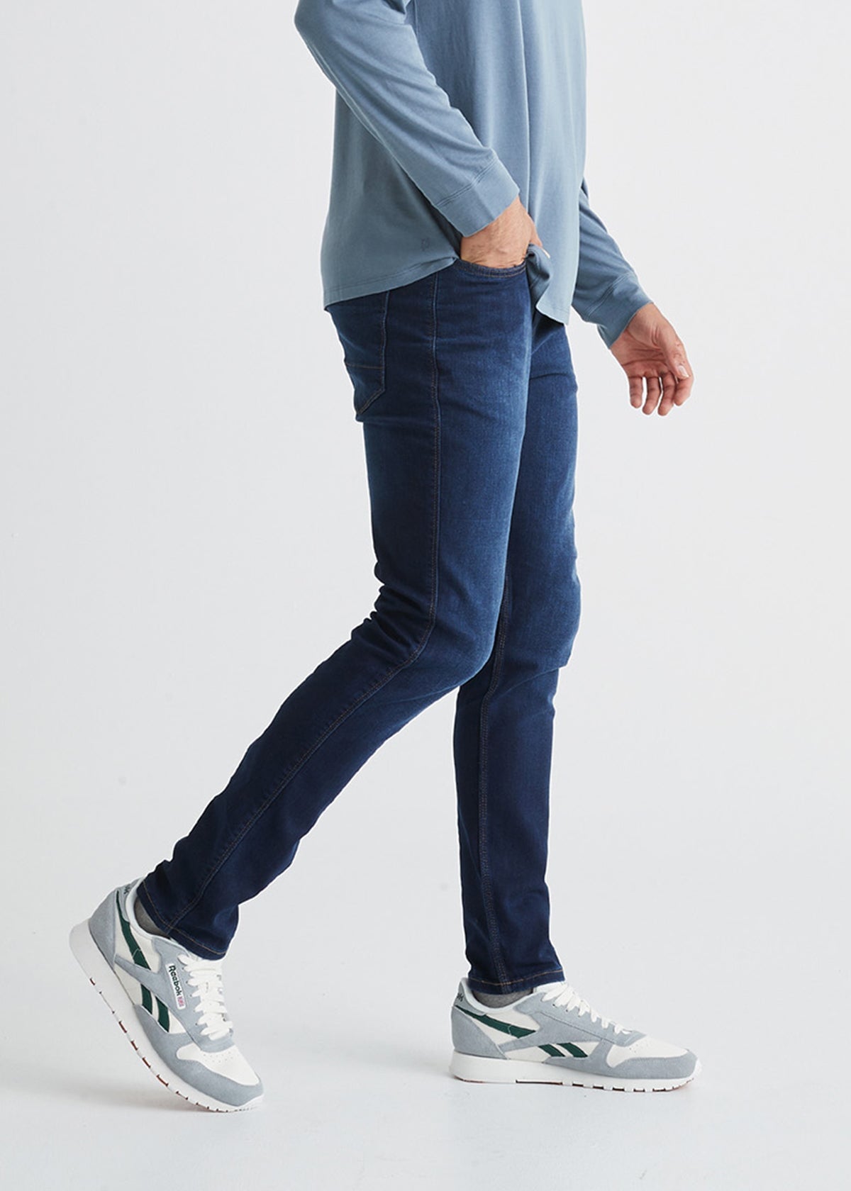 Men's Dark Stone Slim Fit Stretch Jeans