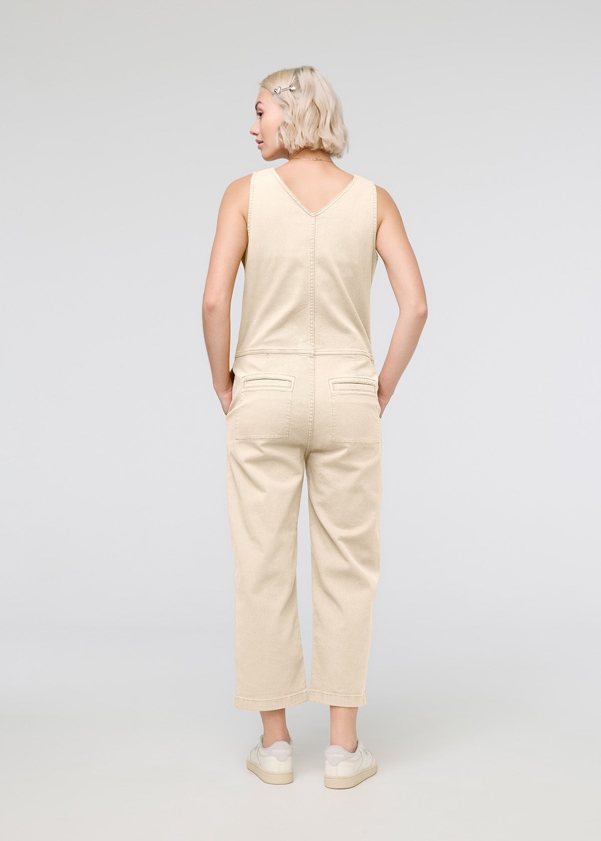 womens off-white luxtwill jumpsuit back