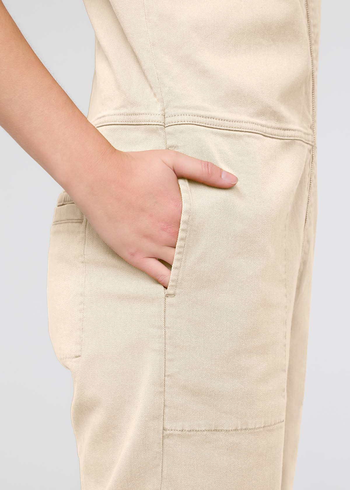 Effortlessly Chic: Ecru Stills Cropped Flare Pant in White