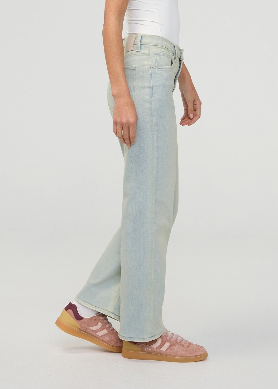 Women's Moonstone High Rise Straight Jeans Side