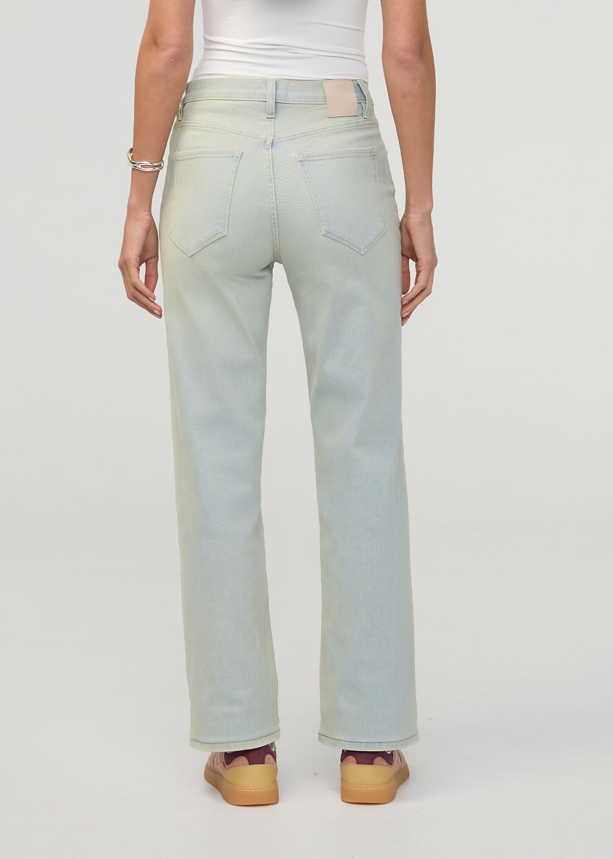 Women's Moonstone High Rise Straight Jeans Back