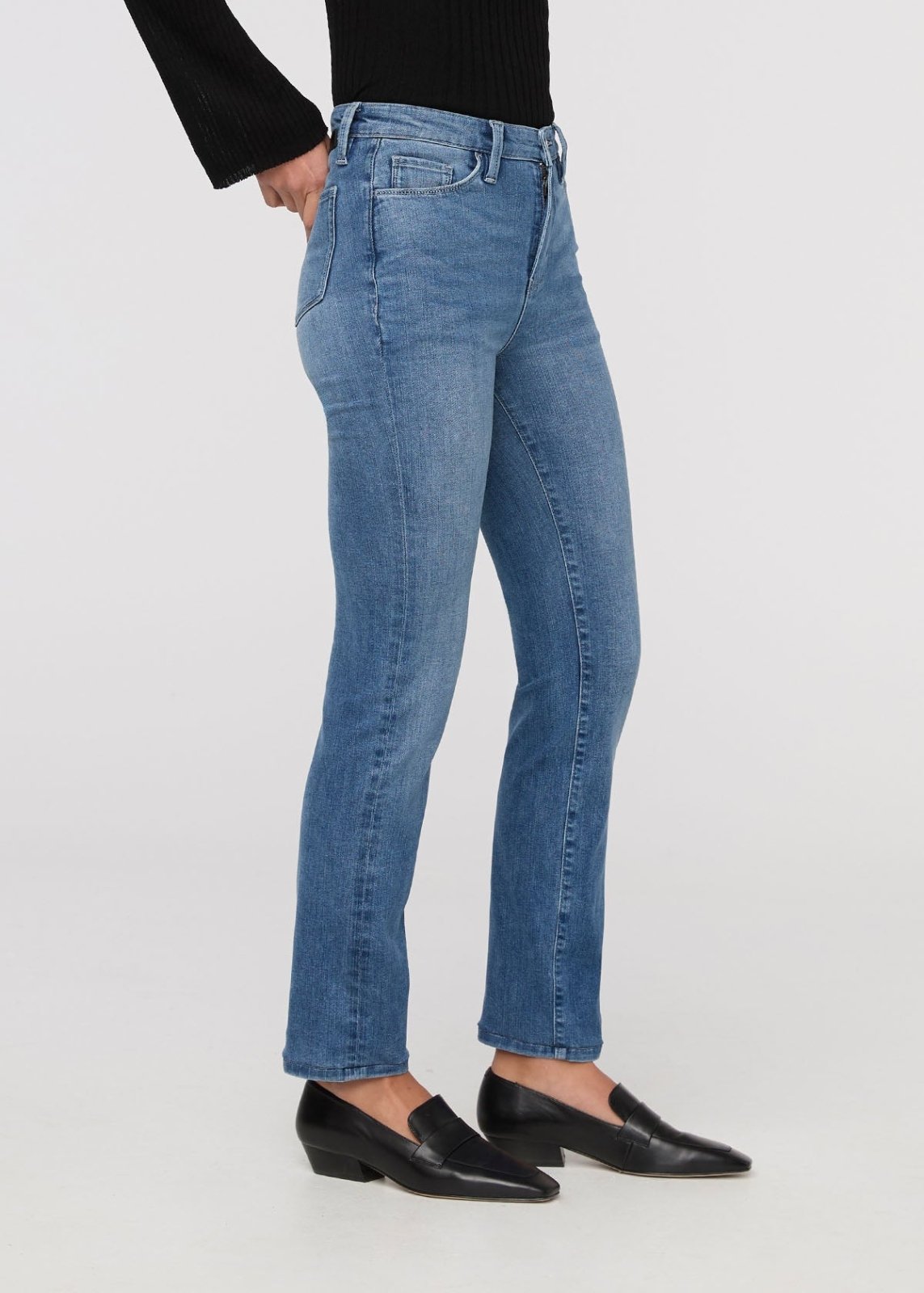 Women's No Sweat Denim London Fog Slim Straight Jeans side