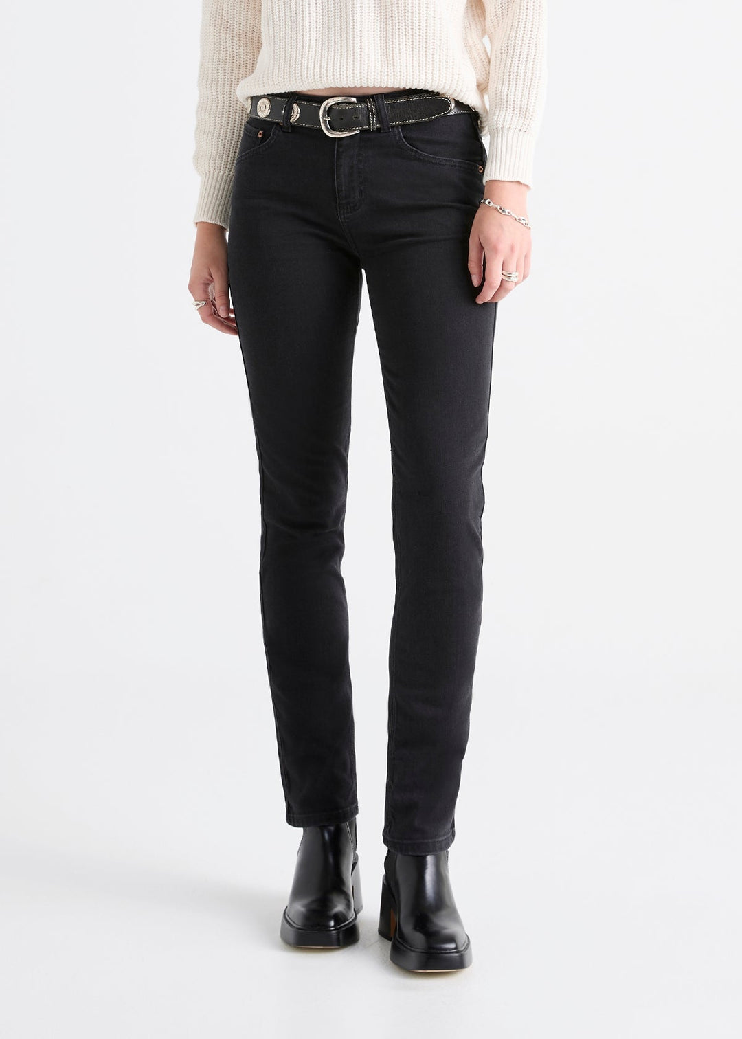 Women's slim straight overalls denim shorts main image 1