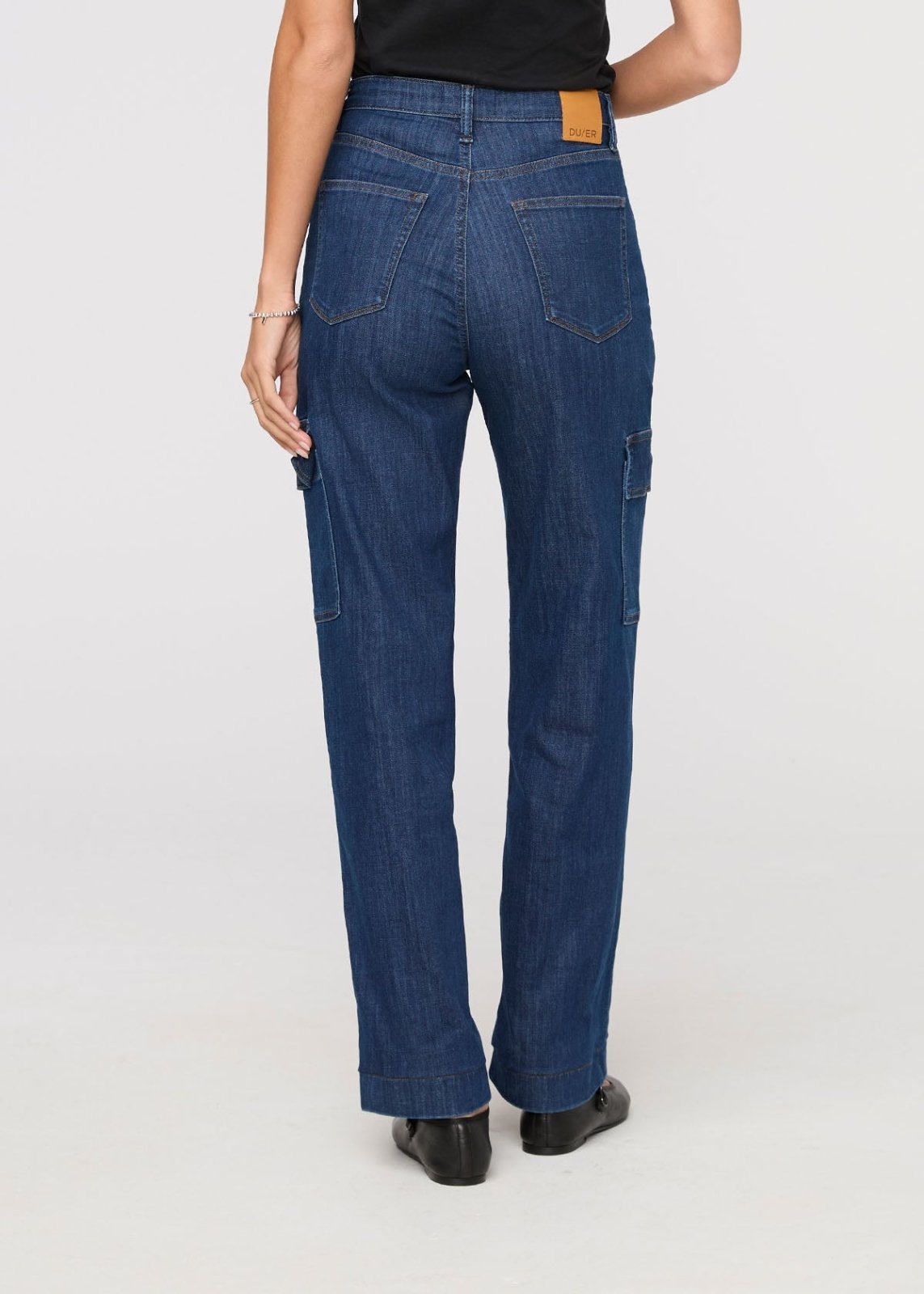 Women's Stargazer Indigo Denim Lite High Rise Cargo Back