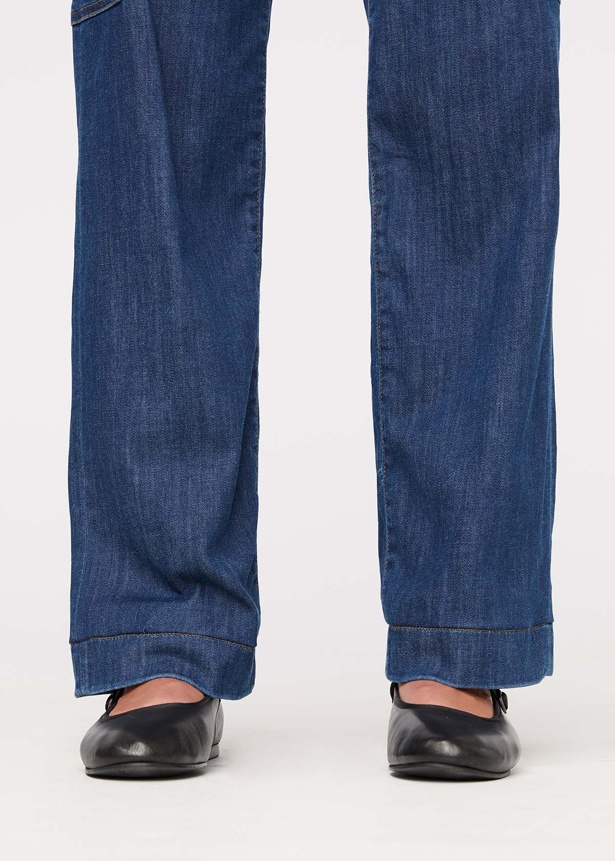 Women's Stargazer Indigo Denim Lite High Rise Cargo Ankle