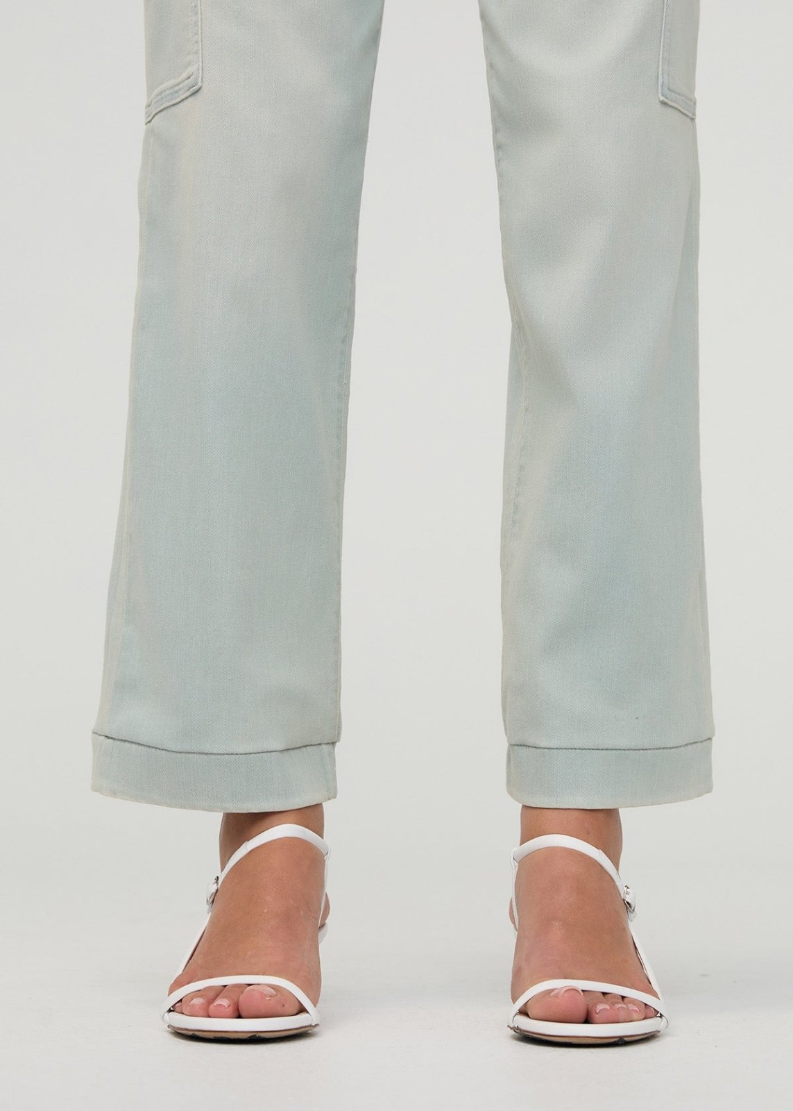 Women's Pallisade Performance Denim Lite High Rise Cargo front ankles