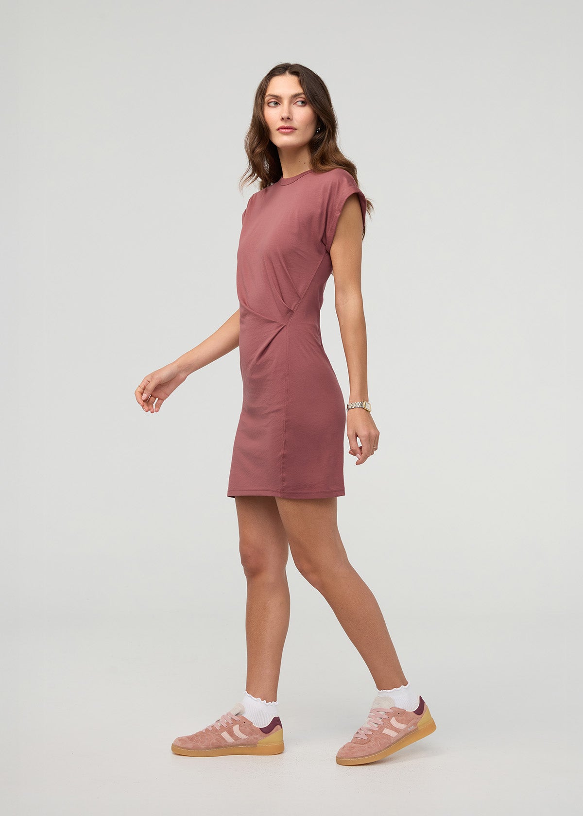 Women's Red Clay Easy Dress side